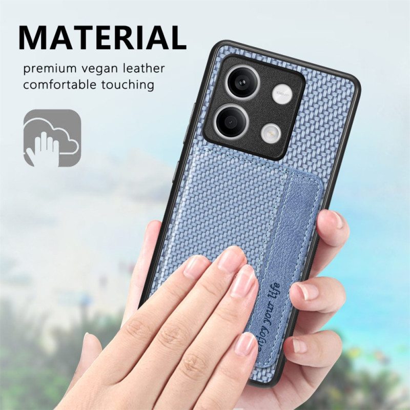 Kuori Xiaomi Redmi Note 13 5g Carbon Fiber Texture -korttipidike