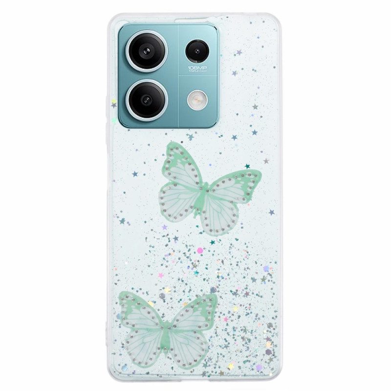 Kuori Xiaomi Redmi Note 13 5g Perhoset Glitter