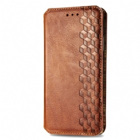 Nahkakotelo Xiaomi Redmi Note 13 5g Vintage Leather Effect -timantit