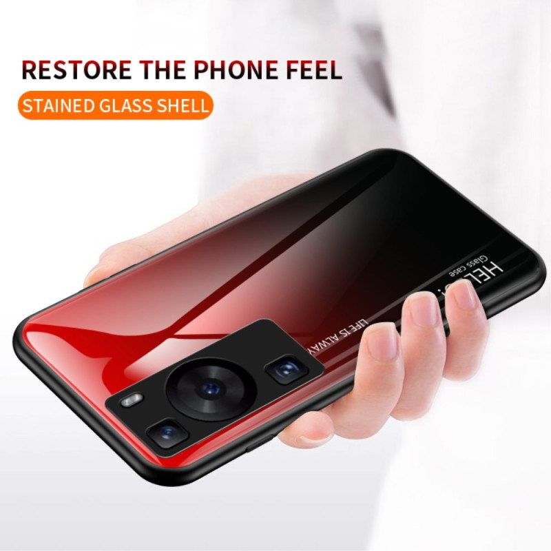 Kuori Huawei P60 Pro Hello Tempered Glass