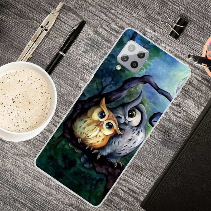 Case Samsung Galaxy A42 5G Pöllöjen Maalaus