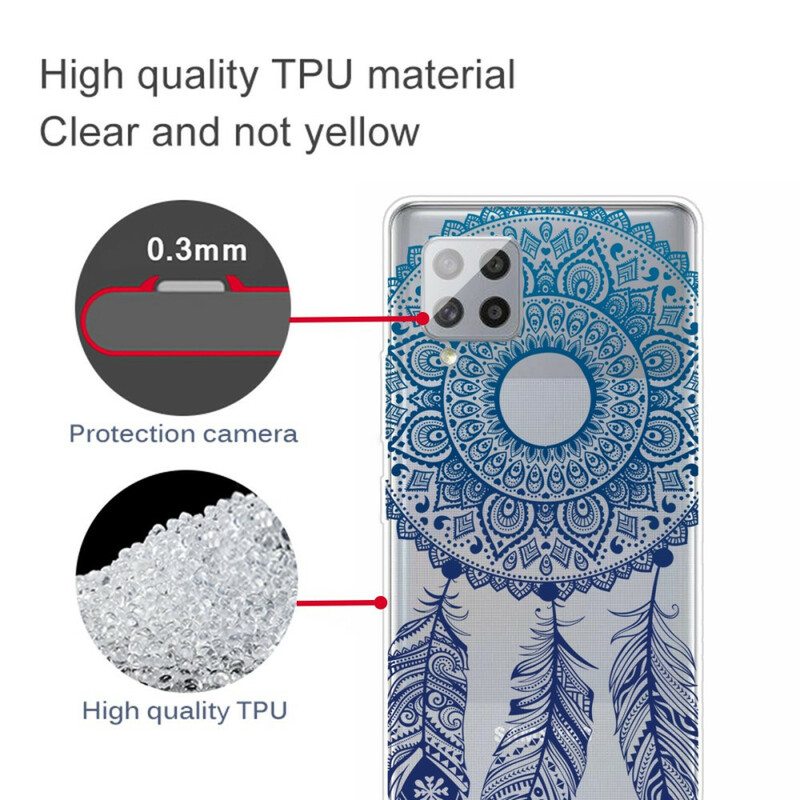 Case Samsung Galaxy A42 5G Yksikukkainen Mandala