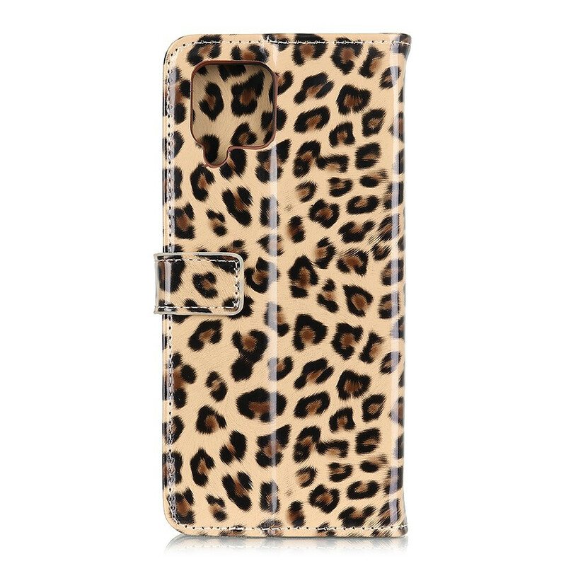 Flip Case Samsung Galaxy A42 5G Leopardi