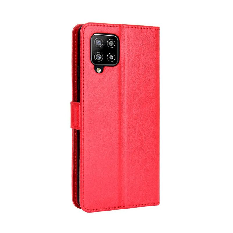 Flip Case Samsung Galaxy A42 5G Näyttävä Keinonahka