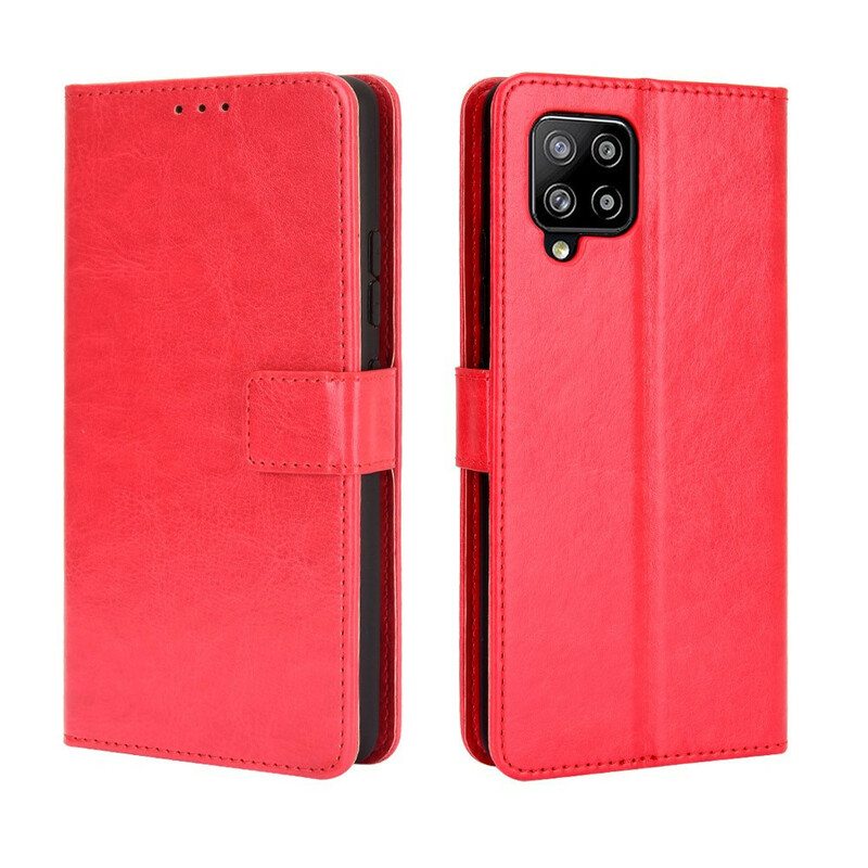 Flip Case Samsung Galaxy A42 5G Näyttävä Keinonahka