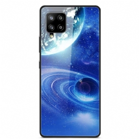 Kuori Samsung Galaxy A42 5G Lasi- Ja Silikoniplaneetat