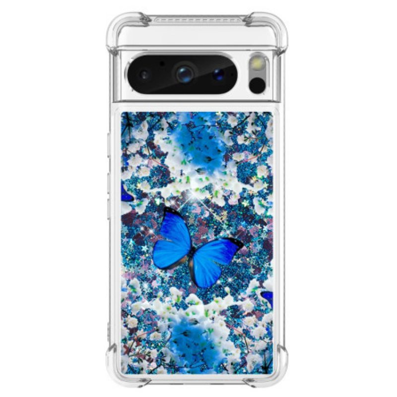 Case Google Pixel 8 Pro Puhelinkuoret Butterfly Glitter