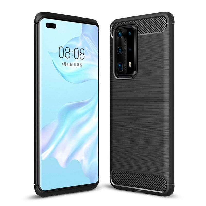 Case Huawei P40 Pro Plus Harjattua Hiilikuitua