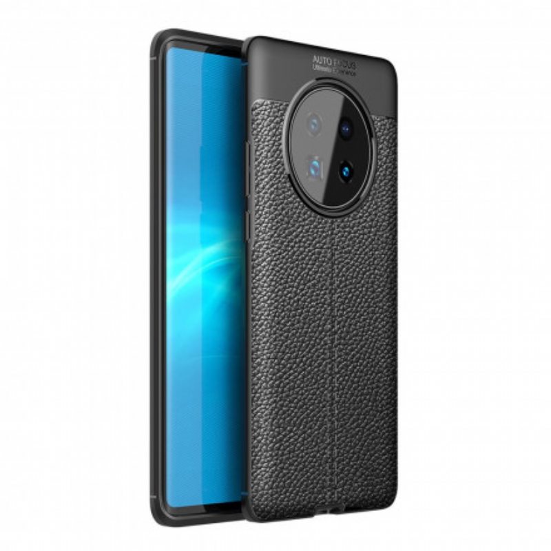 Case Huawei Mate 40 Pro Nahkaefekti Litsi Double Line