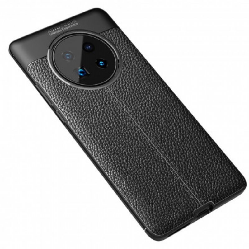 Case Huawei Mate 40 Pro Nahkaefekti Litsi Double Line