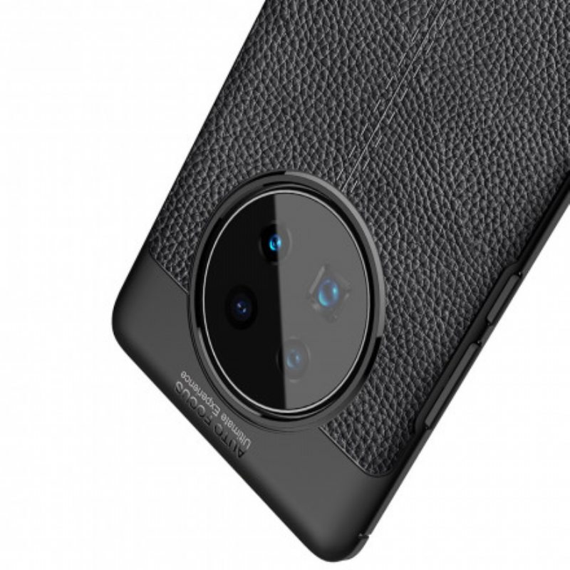 Case Huawei Mate 40 Pro Nahkaefekti Litsi Double Line