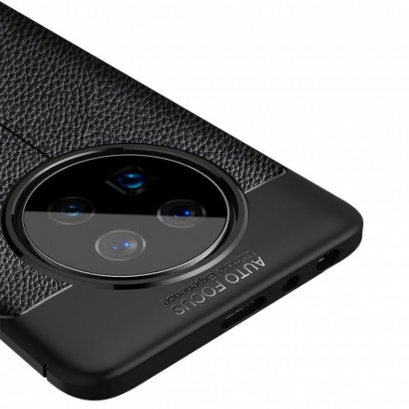 Case Huawei Mate 40 Pro Nahkaefekti Litsi Double Line