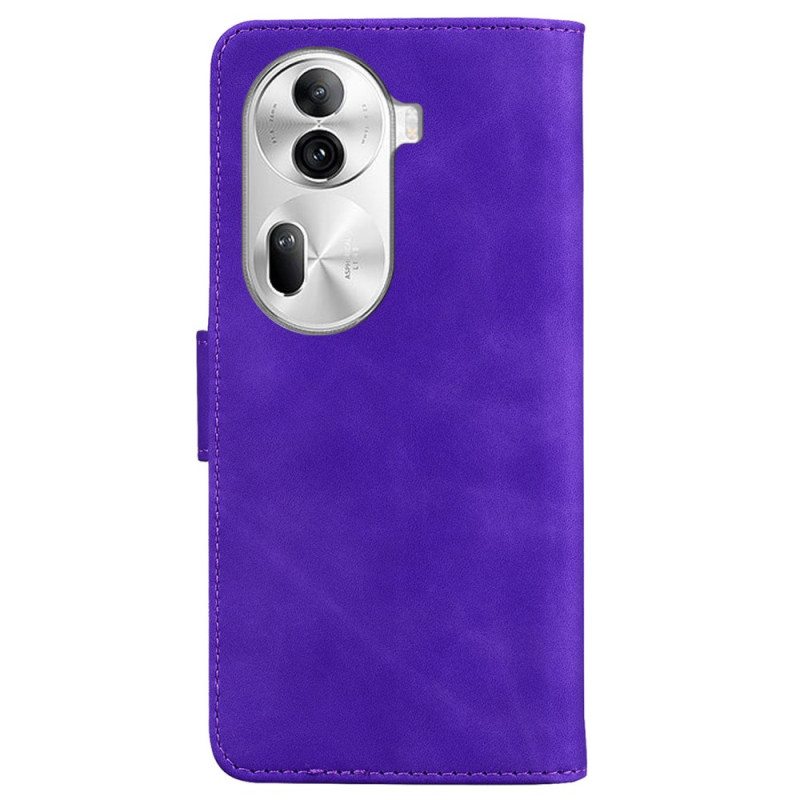 Kotelot Oppo Reno 11 Pro 5g Couture Leather Effect Suojakuori