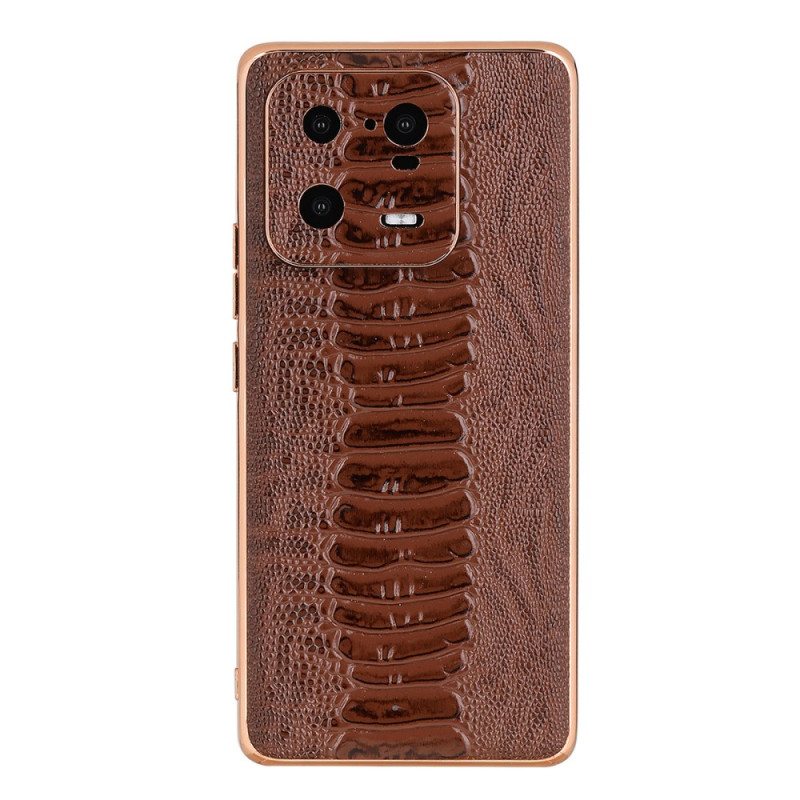 Kuori Xiaomi 13 Pro Crocodile Style Aitoa Nahkaa