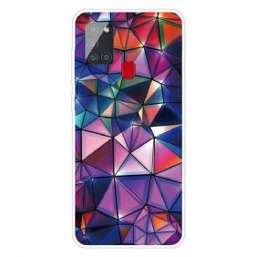 Case Samsung Galaxy A21s Joustava Geometria