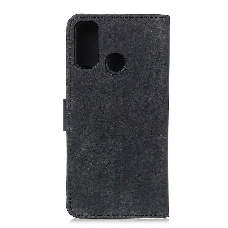 Flip Case Samsung Galaxy A21s Matta Vintage Leather Effect Khazneh