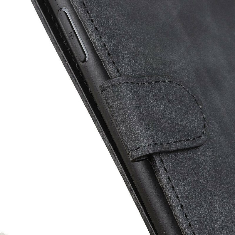 Flip Case Samsung Galaxy A21s Matta Vintage Leather Effect Khazneh