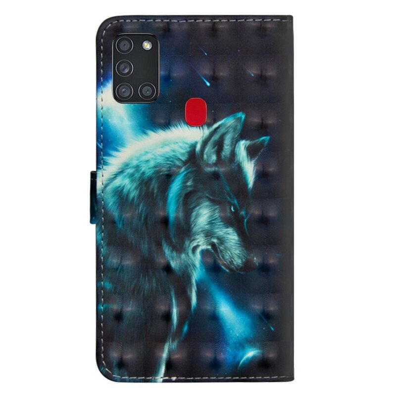 Kotelot Samsung Galaxy A21s Majestic Wolf