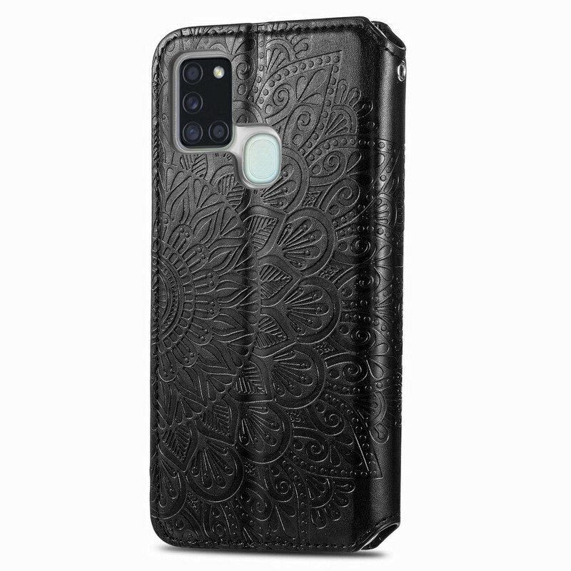 Puhelinkuoret Samsung Galaxy A21s Kotelot Flip Mandala