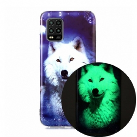 Kuori Xiaomi Mi 10 Lite Fluoresoiva Wolf-sarja