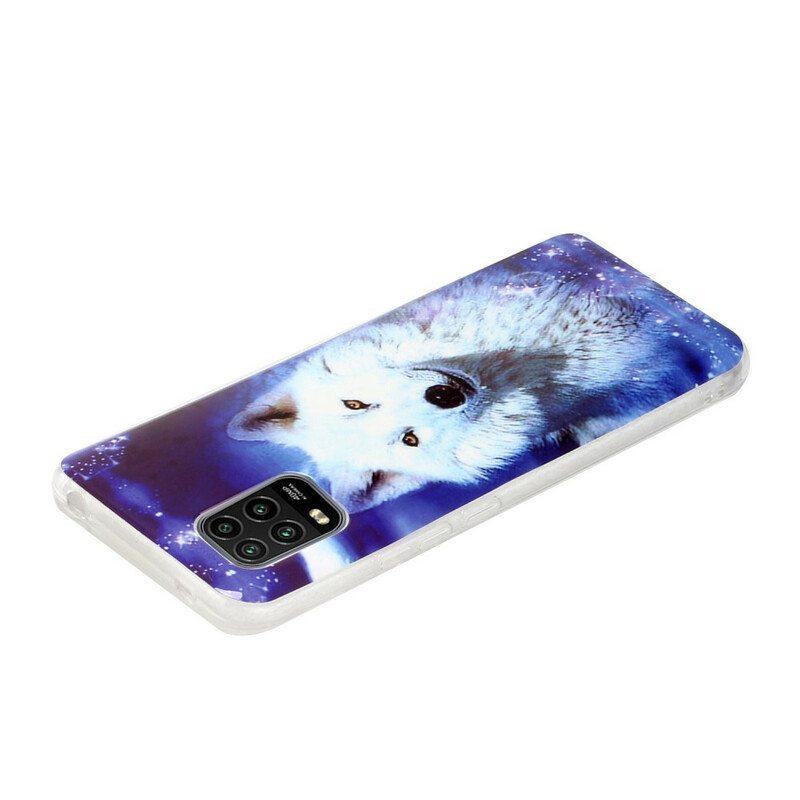 Kuori Xiaomi Mi 10 Lite Fluoresoiva Wolf-sarja