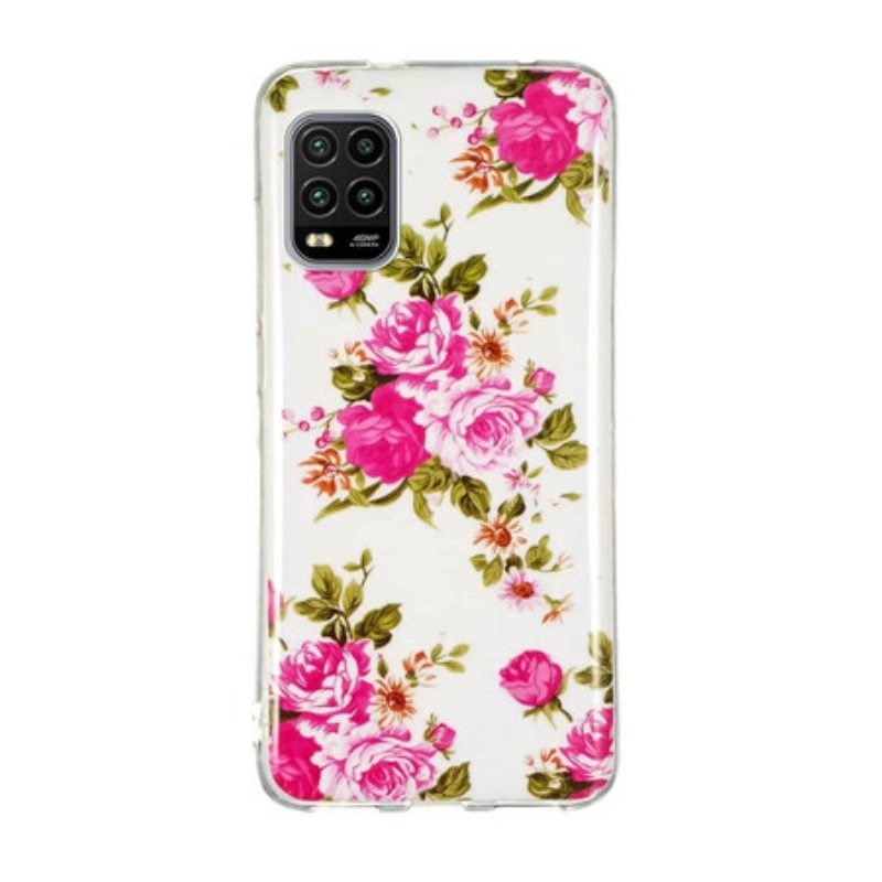 Kuori Xiaomi Mi 10 Lite Fluoresoivat Liberty Flowers