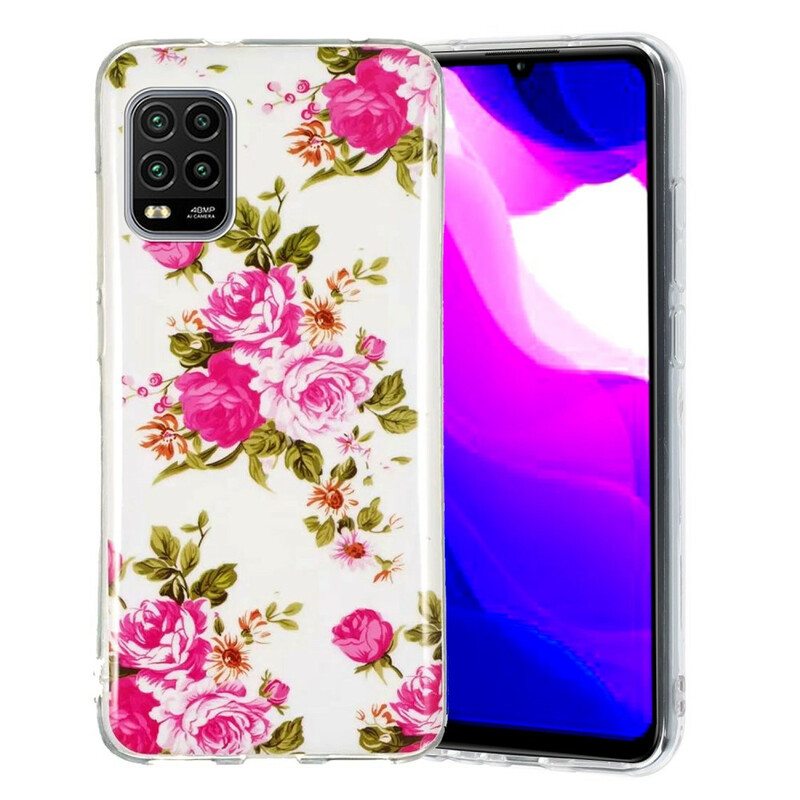 Kuori Xiaomi Mi 10 Lite Fluoresoivat Liberty Flowers