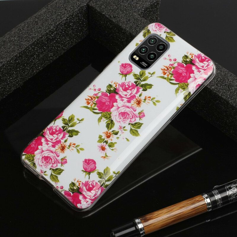 Kuori Xiaomi Mi 10 Lite Fluoresoivat Liberty Flowers