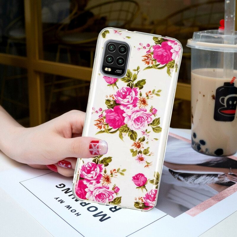 Kuori Xiaomi Mi 10 Lite Fluoresoivat Liberty Flowers