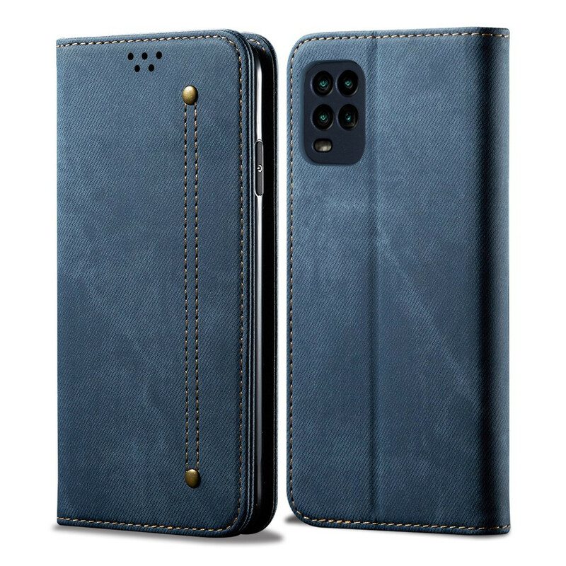 Puhelinkuoret Xiaomi Mi 10 Lite Kotelot Flip Denim Kangas