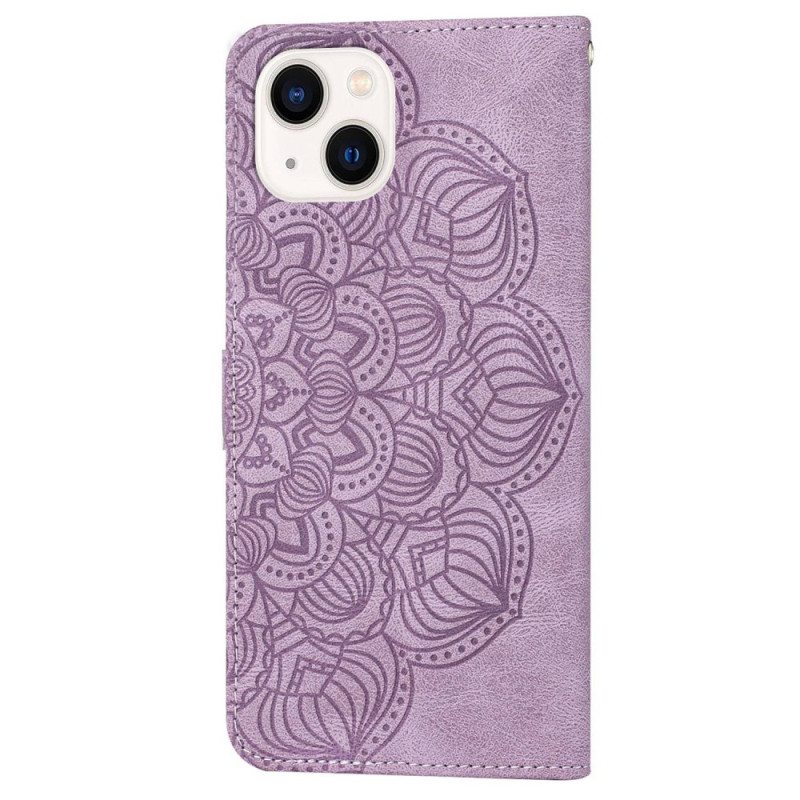 Kotelot iPhone 14 Plus Mandala Kaulanauhalla