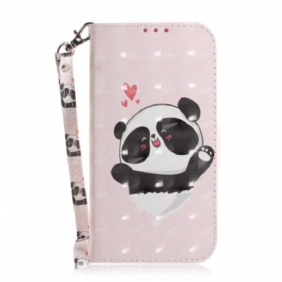 Kotelot iPhone 14 Plus Suojaketju Kuori Strappy Panda