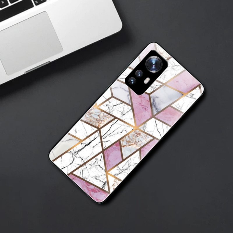 Case Xiaomi 12 / 12X Geometria Marmori Karkaistu Lasi