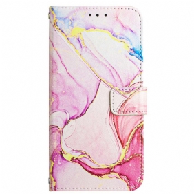 Flip Case Xiaomi 12 / 12X Suojaketju Kuori Strip Marble