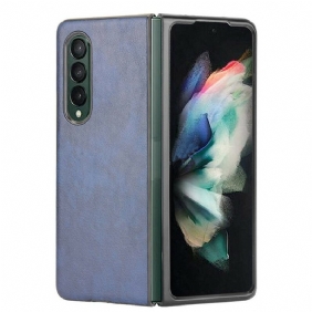 Case Samsung Galaxy Z Fold 3 5G Litsi-nahkaefekti