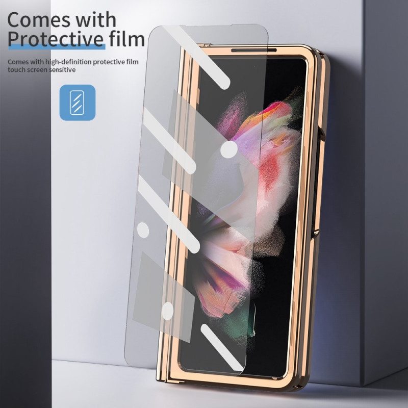 Case Samsung Galaxy Z Fold 3 5G Monitoiminen Litsi-nahka