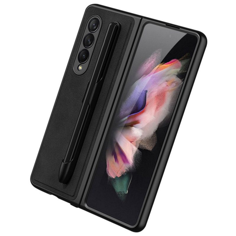 Case Samsung Galaxy Z Fold 3 5G Nahkavaikutteinen Kynäteline Gkk