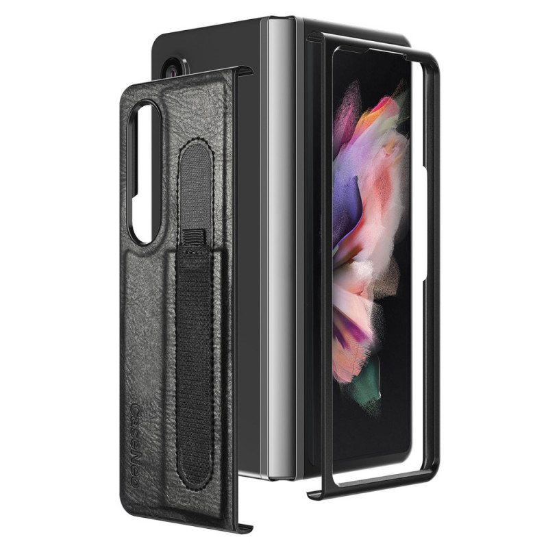 Case Samsung Galaxy Z Fold 3 5G Style Nahkainen Kynäteline Caseneo