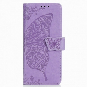 Kotelot Samsung Galaxy Z Fold 3 5G Butterfly Design Kaulanauhalla