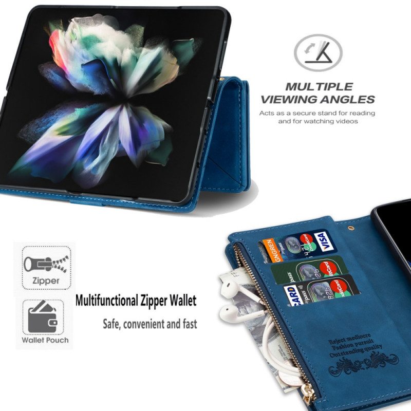 Kotelot Samsung Galaxy Z Fold 3 5G Kolikkopussin Kanssa