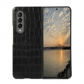 Kuori Samsung Galaxy Z Fold 3 5G Aitoa Krokotiilin Nahkaa