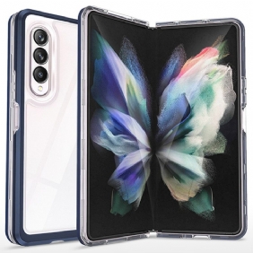 Kuori Samsung Galaxy Z Fold 3 5G Läpinäkyvät Hybridiväriset Reunat