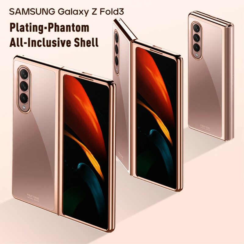 Kuori Samsung Galaxy Z Fold 3 5G Läpinäkyvät Metalliset Reunat