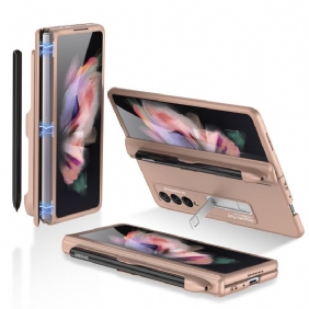 Kuori Samsung Galaxy Z Fold 3 5G Muovinen Jalusta Ja Kynäteline Gkk