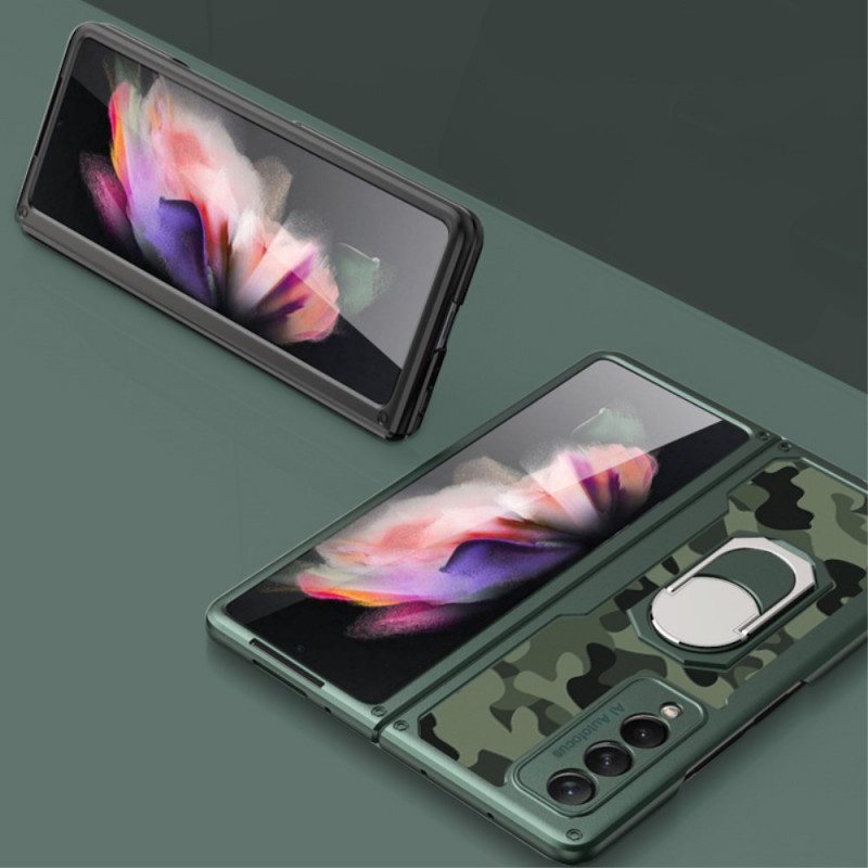 Kuori Samsung Galaxy Z Fold 3 5G Naamiointirengas-tuki Gkk