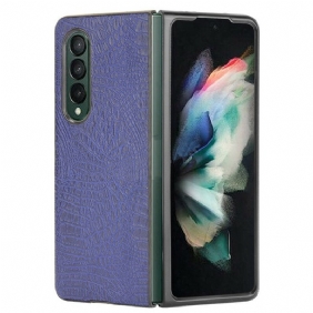 Kuori Samsung Galaxy Z Fold 3 5G Tekokrokotiilin Nahkaa