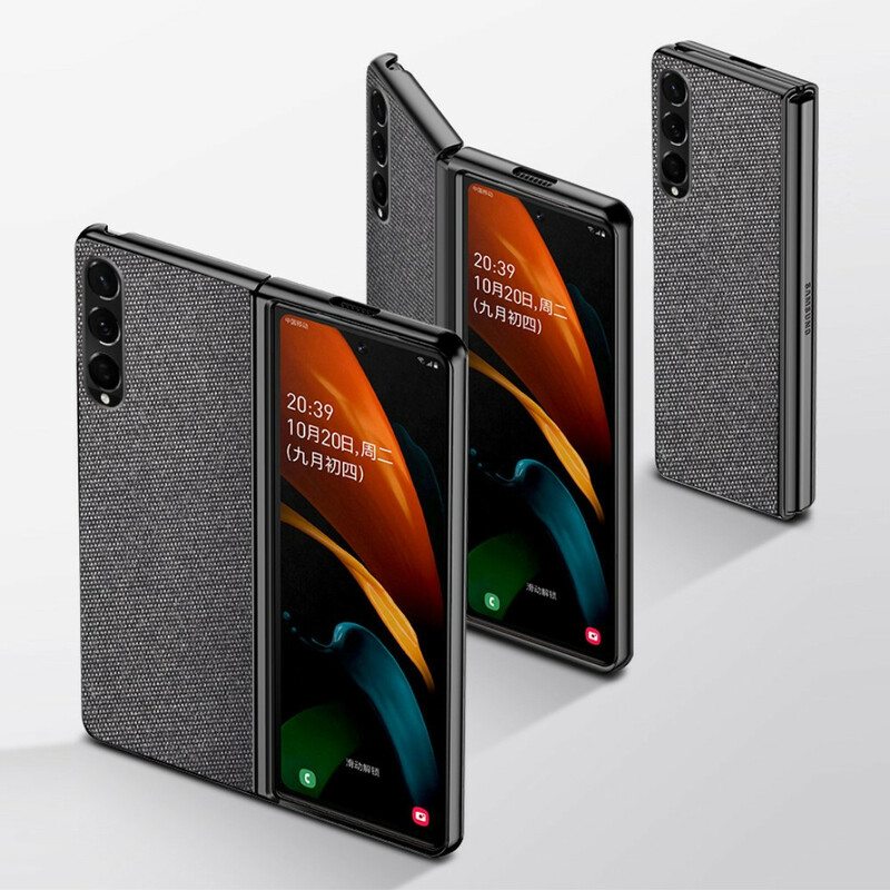 Kuori Samsung Galaxy Z Fold 3 5G Teksturoitu Nahkaefekti