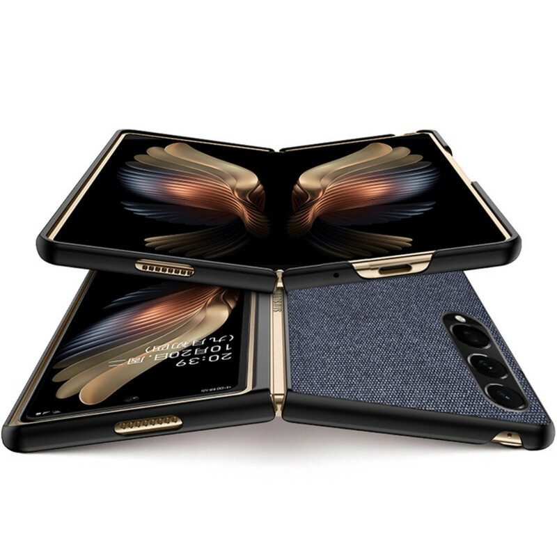 Kuori Samsung Galaxy Z Fold 3 5G Teksturoitu Nahkaefekti