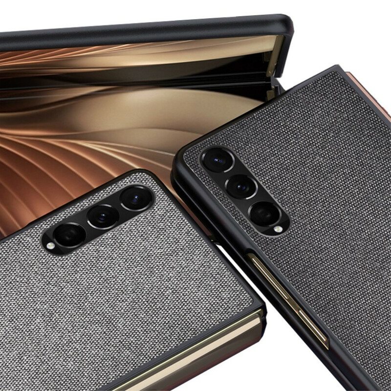 Kuori Samsung Galaxy Z Fold 3 5G Teksturoitu Nahkaefekti