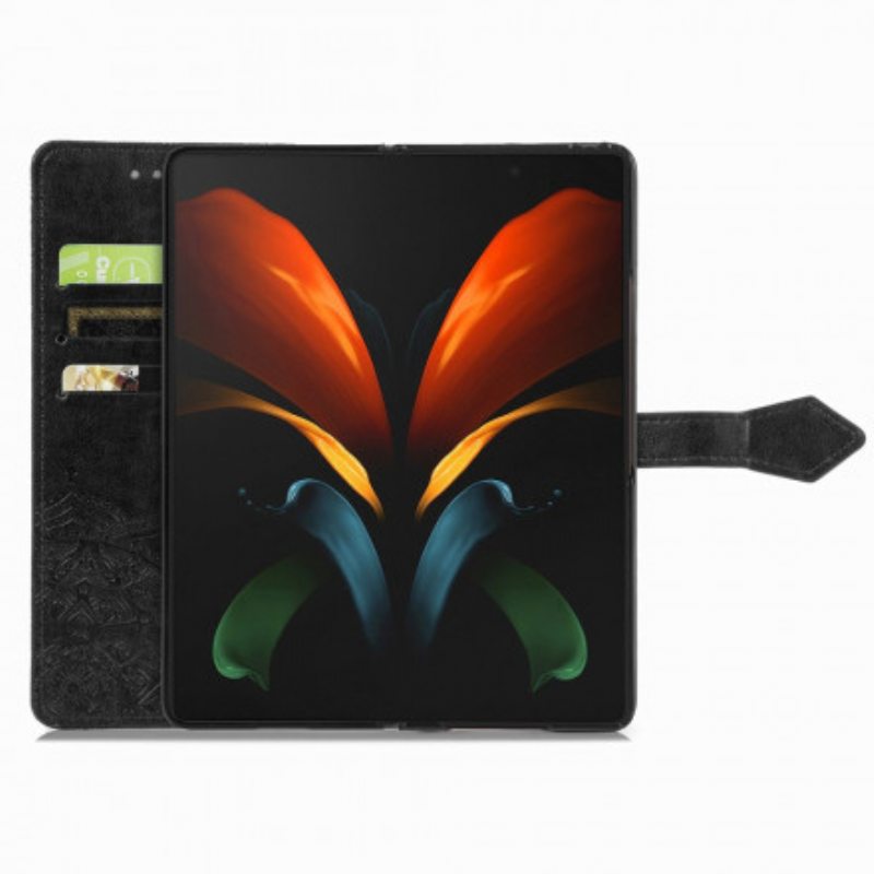 Nahkakotelo Samsung Galaxy Z Fold 3 5G Mandala Keskiaika